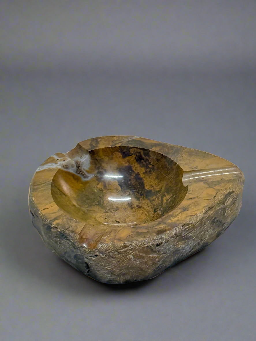 Agate Slab Ashtray – One-of-a-Kind Luxury Piece