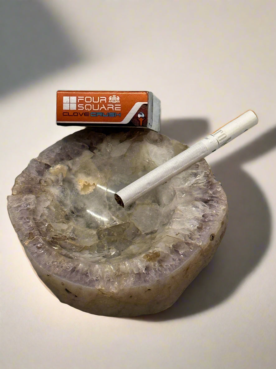 Rose Whisper Agate Ashtray