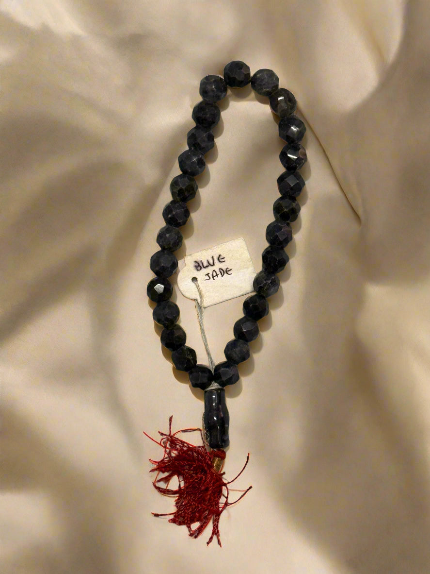 Semi-Precious Blue Jade Agate Bracelet – Clarity, Calm & Communication Support