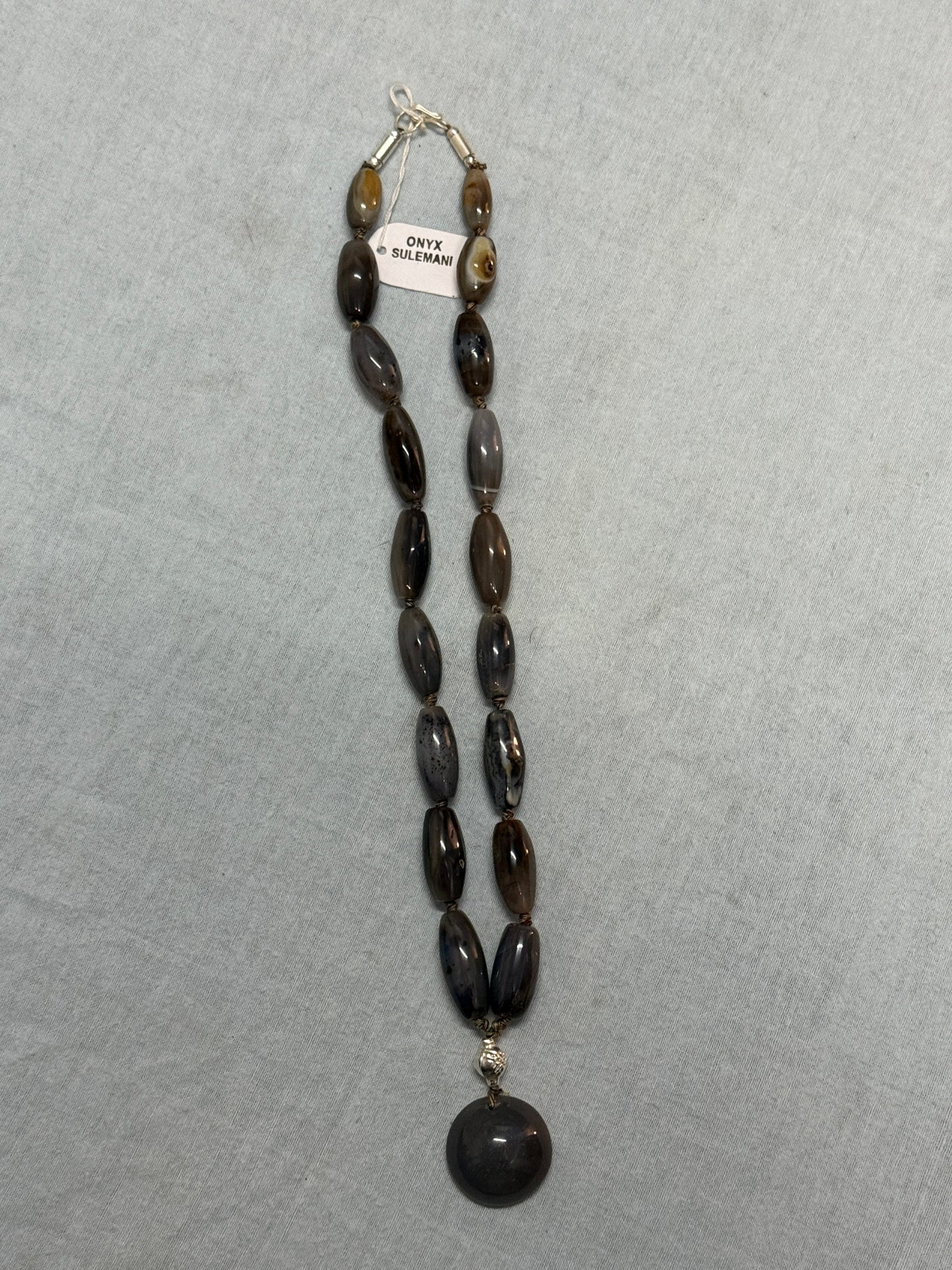 Genuine Sulemani Onyx Necklace – Handmade Agate Gemstone Strand