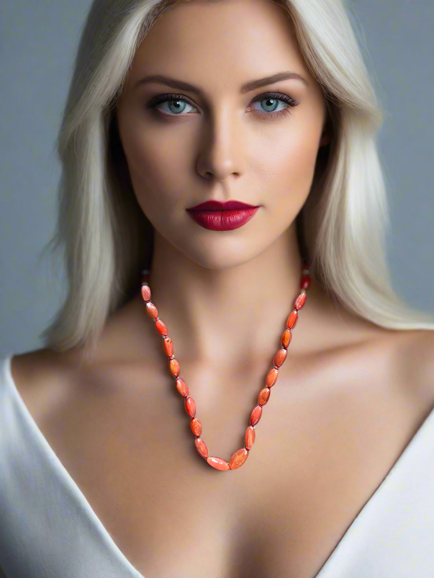 Semi-Precious Carnelian Agate Necklace – Energy, Focus & Motivation