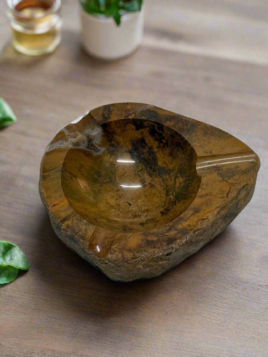 Agate Slab Ashtray – One-of-a-Kind Luxury Piece