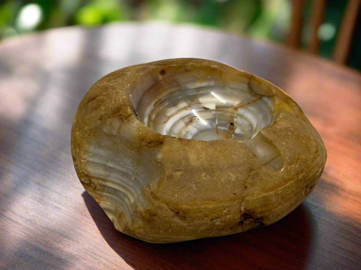 Tumbled Agate Ashtray