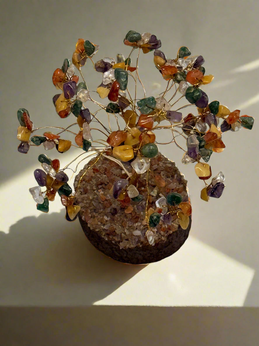 Agate Stone Plant Showpiece – Natural Beauty & Elegance