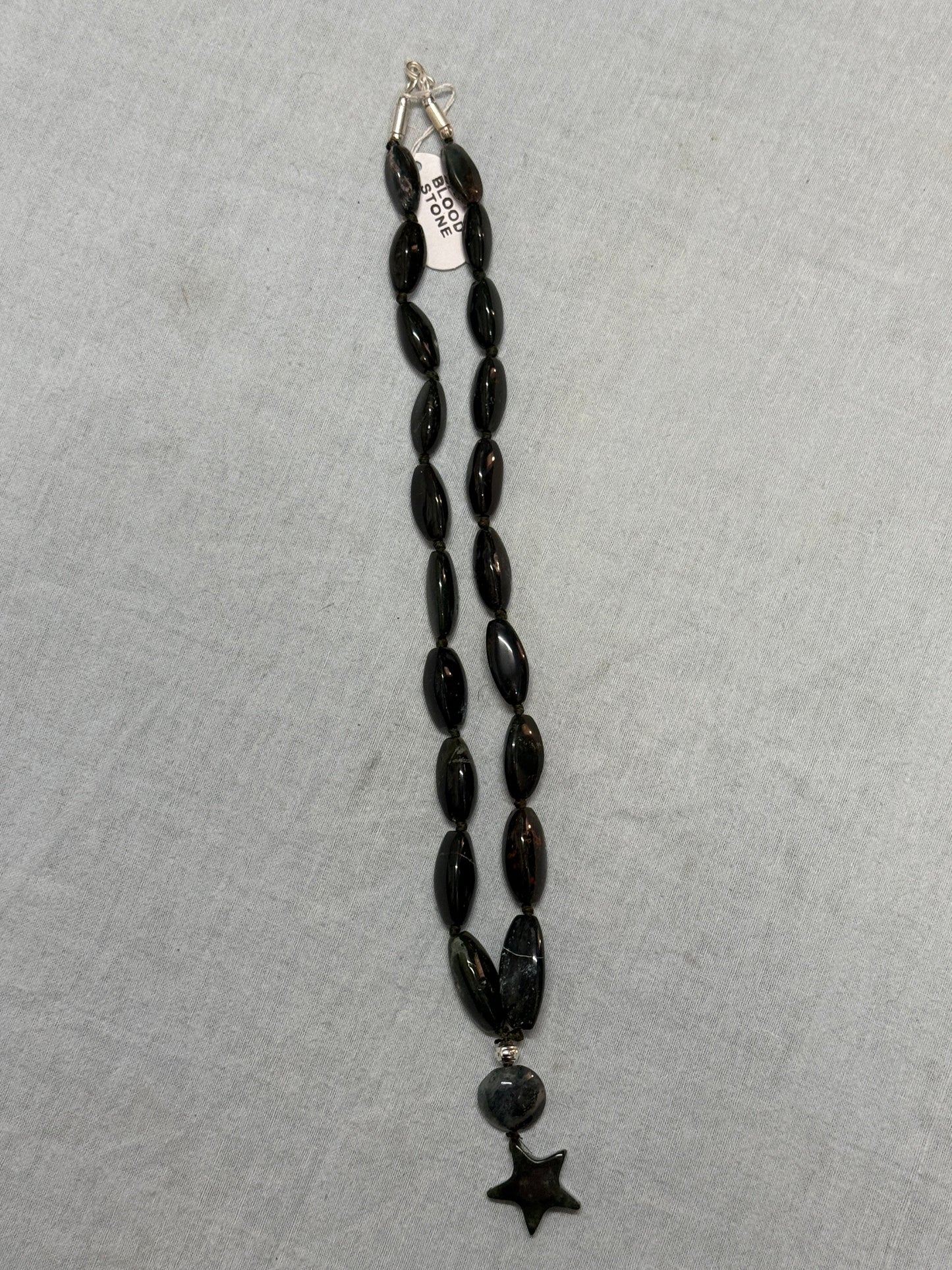 Semi-Precious Bloodstone Necklace – Strength, Courage & Grounding