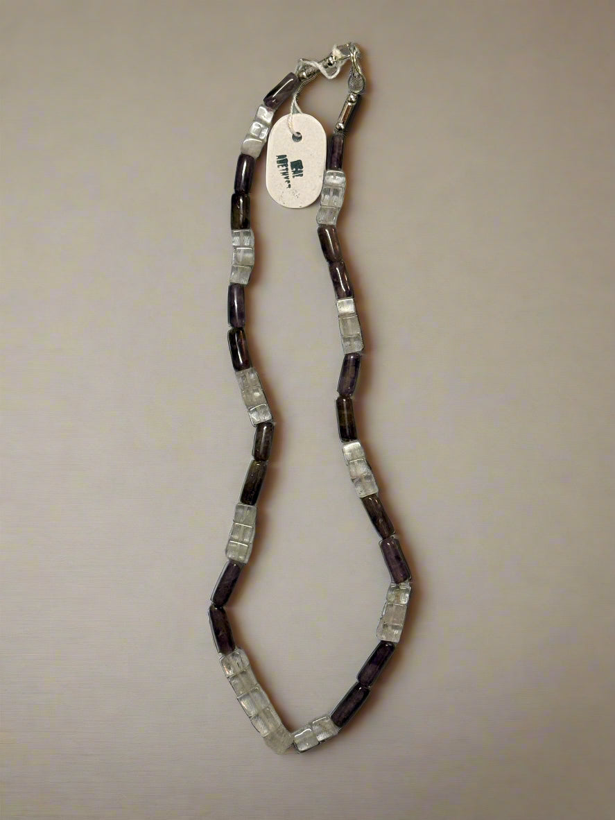 Authentic Amethyst Agate Necklace – Calming Energy & Chakra Balance